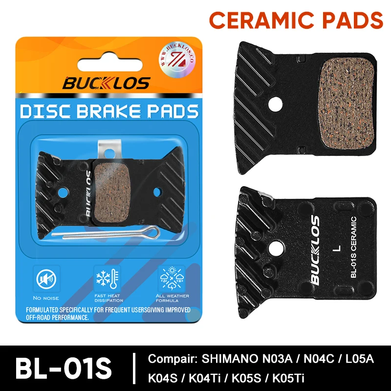 BUCKLOS BL-01S Bike Brake Pads Ceramic MTB Hydraulic Brake Pads Mountain Road Bicycle Disk Brake Pad Part Fit for SHIMANO L05A