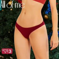 3PCS/Set Women's Cotton Panties Bikini Briefs Underwear Sexy Lingerie M-XXL Panties Underpants For Female Solid Color Girl Panty