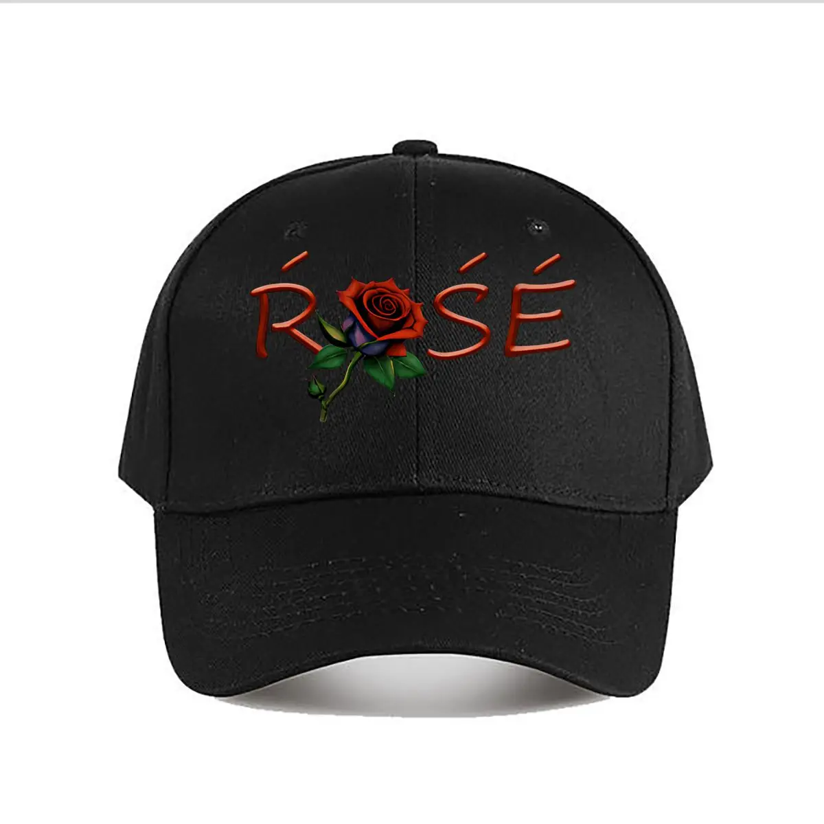 Artistic Red Blue Rose Home Decor Baseball Cap Fashion Men Sunhat Women's Outdoor Sports Snapback Cap