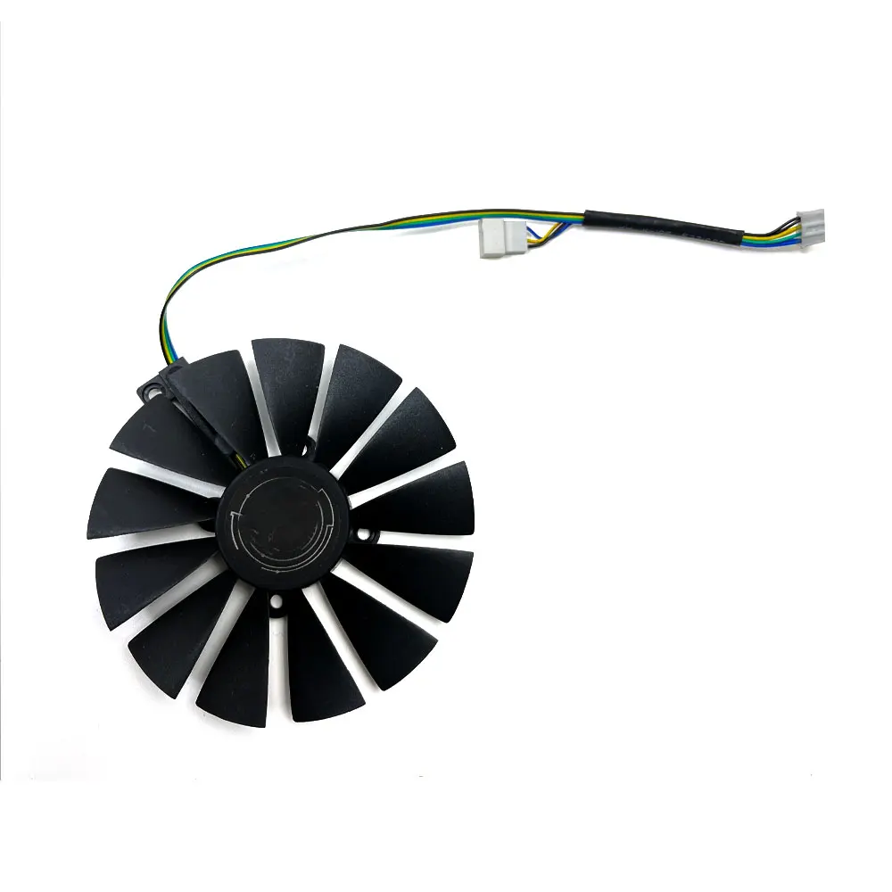 NEW T129215SM FDC10M12S9-C DUAL-RX580 GPU Fan，For ASUS Radeon DUAL-RX590、RX580、RX570、RX470、GTX1050、1050TI Video card cooling fan