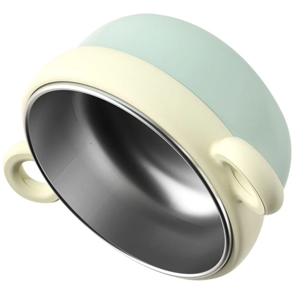 

Stainless Steel Suction Bowl Food Grade PP Material Sealed Lid Warm Insulation Feeding Bowl Tableware