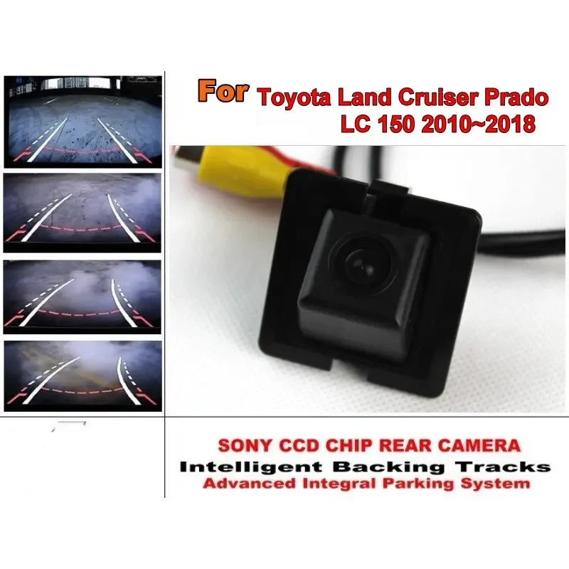 

For Toyota Land Cruiser Prado LC 150 LC150 2010~2018 Car Parking Camera / with Tracks Module Rear Camera CCD Night Vision