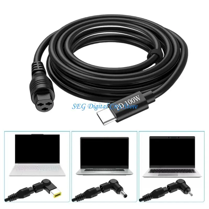 

U75B 13 Adapters Charging Cable PD100W Fast Charging For Laptops Tablets Travel Use
