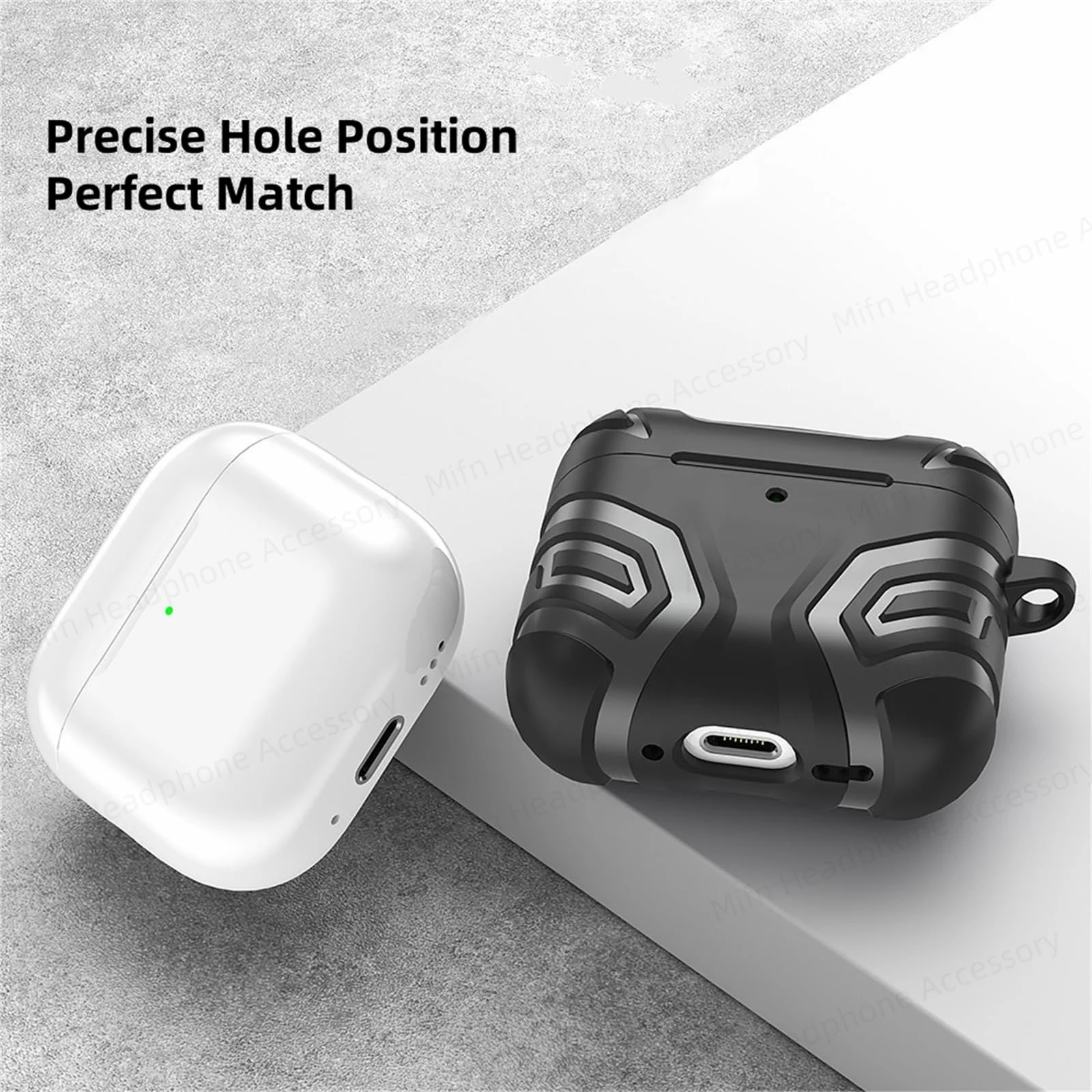 ﻿   Funda de TPU para Airpods 4, funda protectora resistente a prueba de golpes de cuerpo completo para AirPods 4 con cancelación activa de ruido (ANC) (2024)