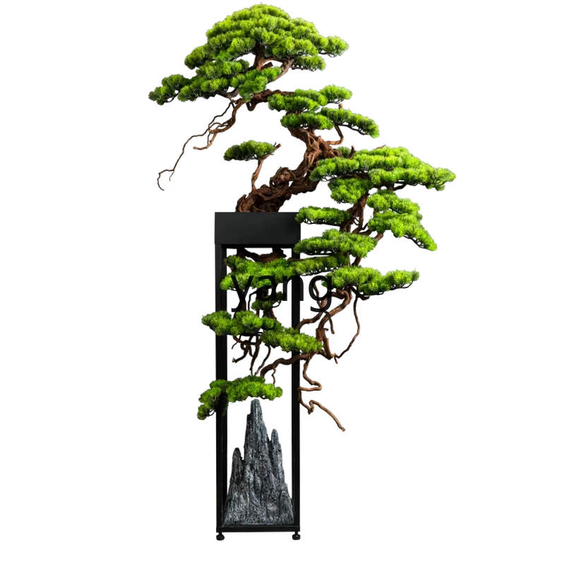 CX large simulated green plant floor decoration porch living room aisle hotel fake tree bonsai