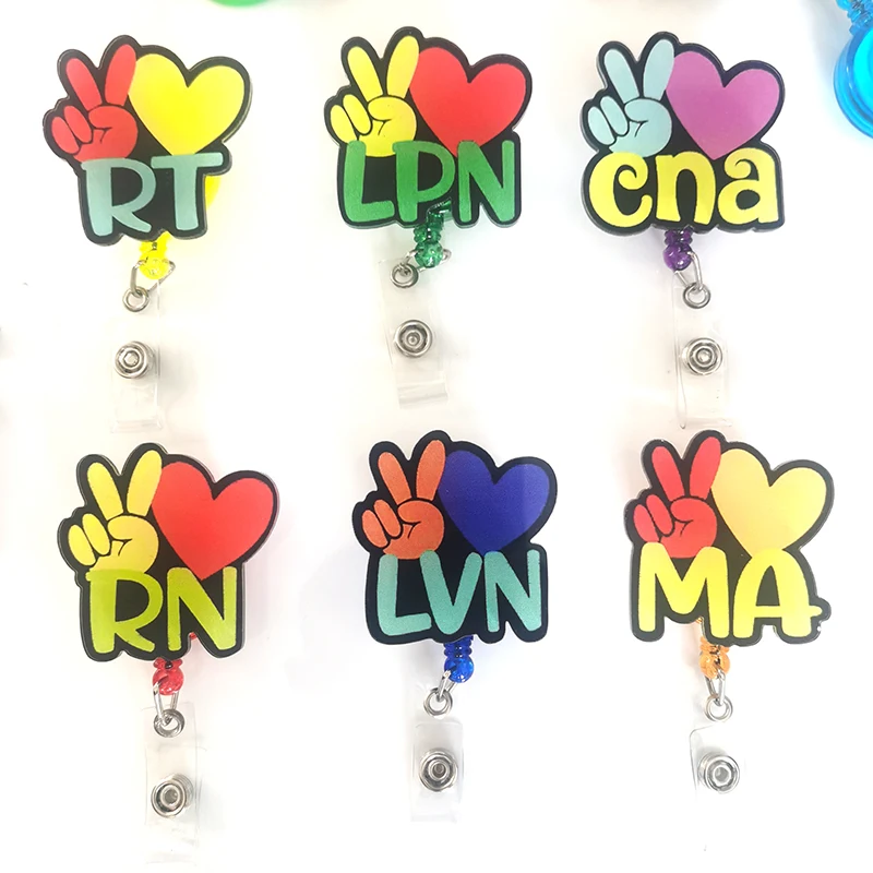 

Nurse Accessories Scrub Life Badge Reel Theme RN RT MA CNA LPN LVN Retractable Medical ID Name Badge Holder Nurse Gifts Items