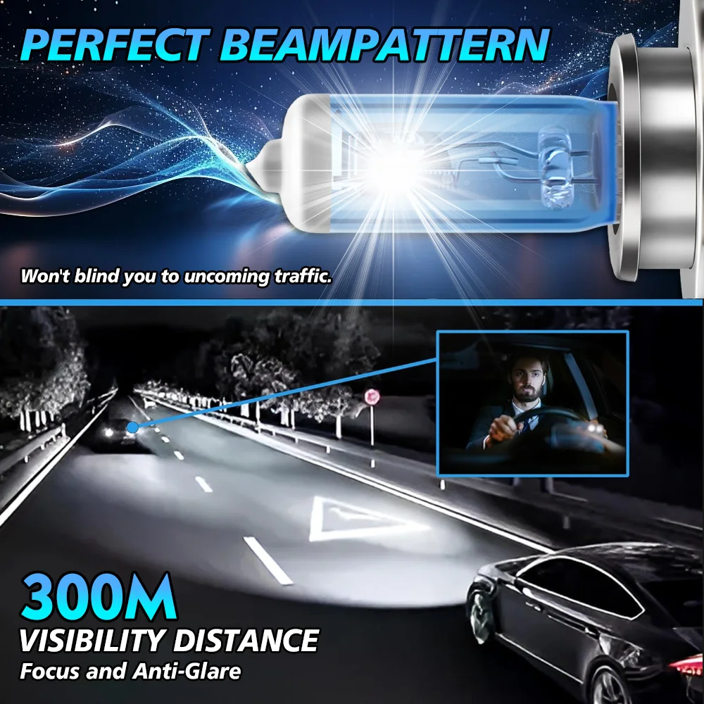 

2/4pcs H4/HB2 9003 Halogen Bulbs 6000K White12V 100W Car Headlight Fog Lights DRL Canbus H4 For Car Motorcycle Halogen Light