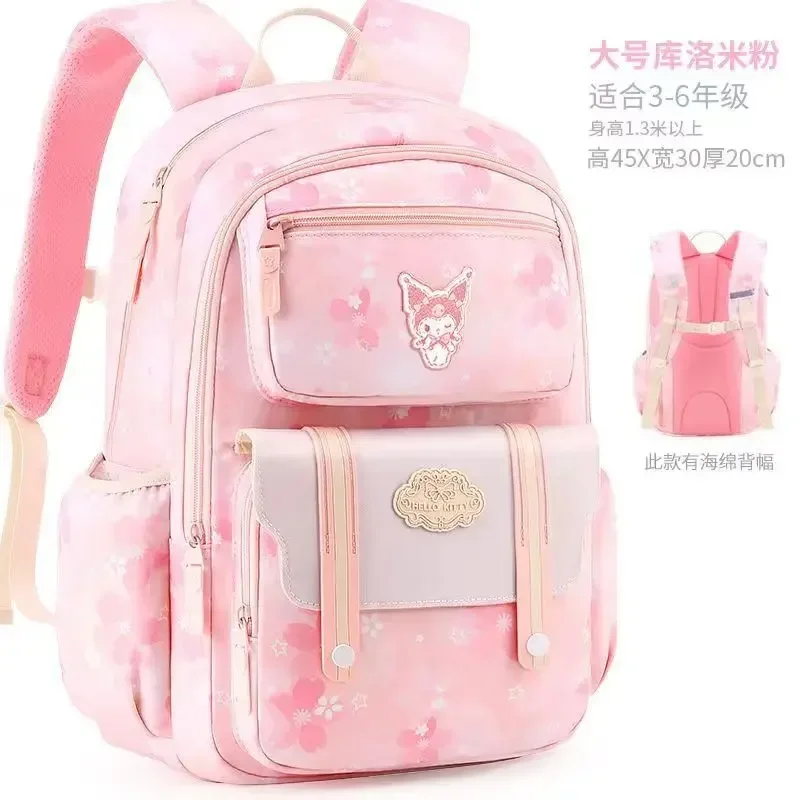 Plecak Sanrio Cinnamoroll Mochilas Aestihic Kuromi lekki i o dużej pojemności koreański uroczy prezent na tornister szkolny