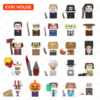 Horrorfilm Mini Bricks Actiefiguren Het The Shining Silent Hill Nurce Chucky Bouwstenen Speelgoed voor kinderen