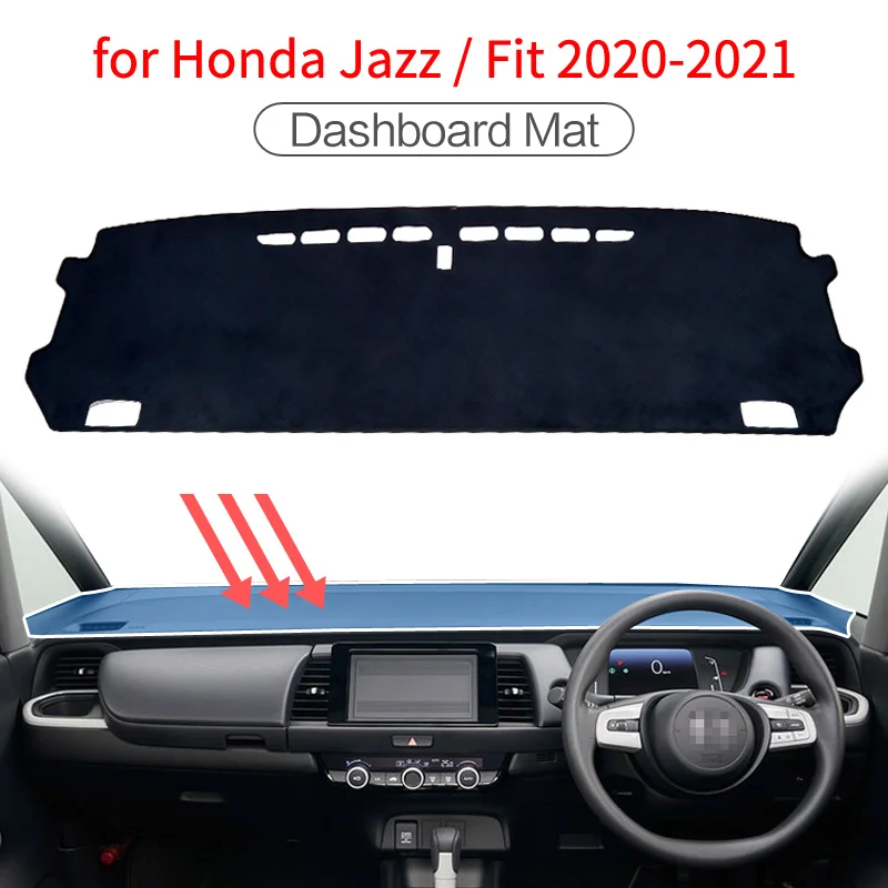 

for Honda Fit Jazz 2020-2024 Car Dashboard Mat Accessories Sunshade Protective Carpet Dash Mat Dashmat