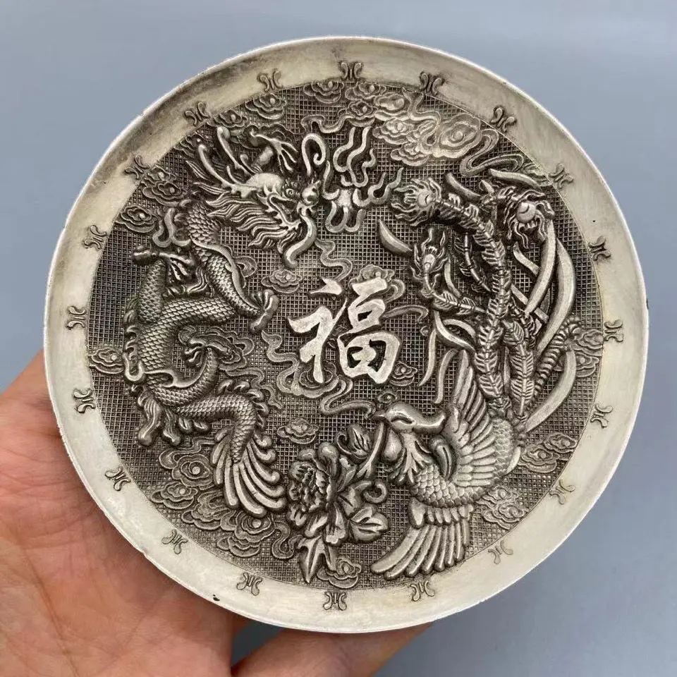 Rural collection of goods, the Republic of China three years of dragon and phoenix to Xiangfu word plate