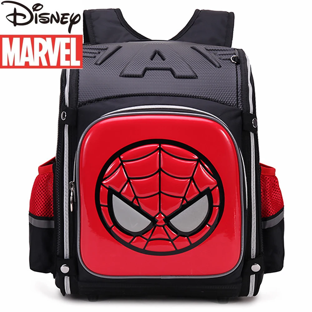 Disney\'s New Children\'s Backpack Spider-Man Cartoon 3D Student Schoolbag Large-capacity Load-reducing Waterproof Schoolbag