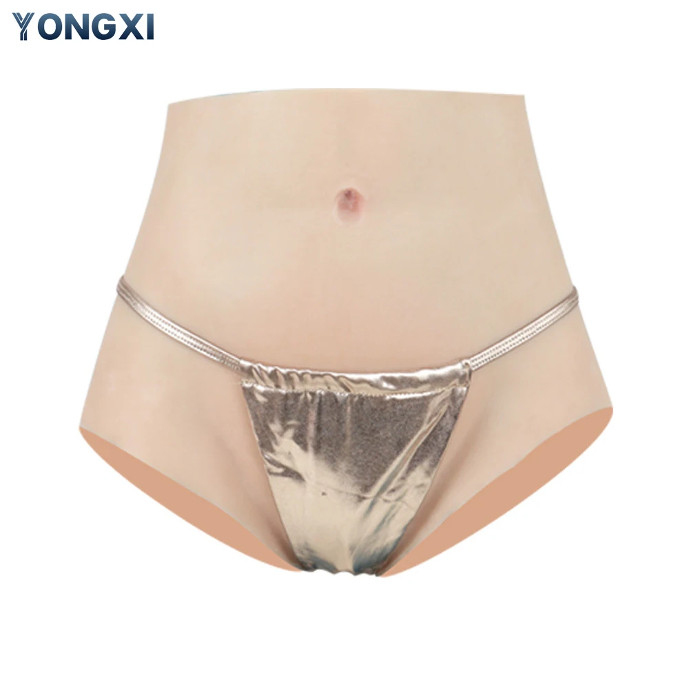 YONGXI Halloween Sexy Fake Asses Silicone High-waisted Briefs Have Artificial Vagina Sissy Lift Sexy Silicone Culos Falsos Pants