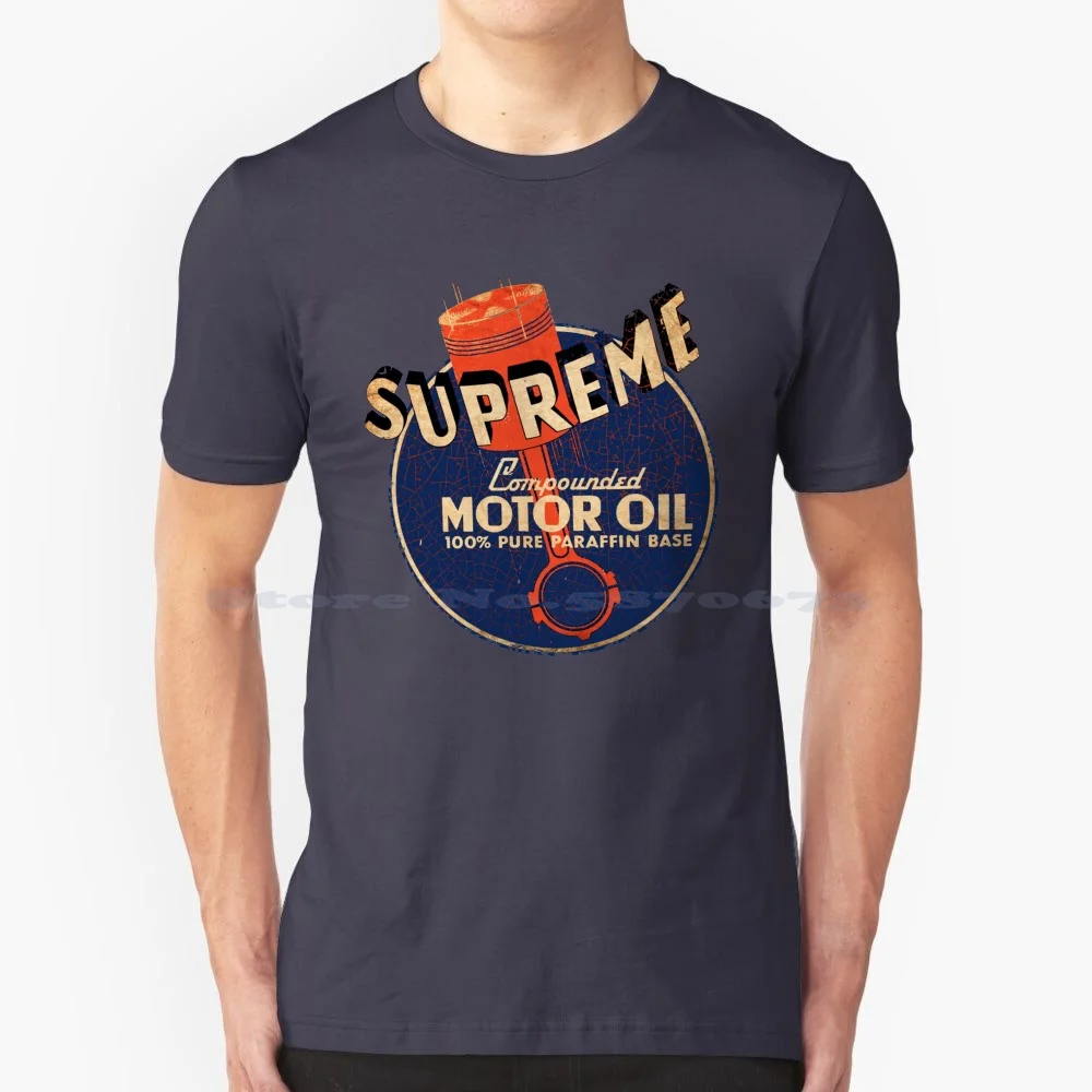 Motor Oil T Shirt 100% Cotton Tee Motor Paraffin 100 Best Fathers Day Christmas Mechanic Gas Station Oil Field Garage Dog House