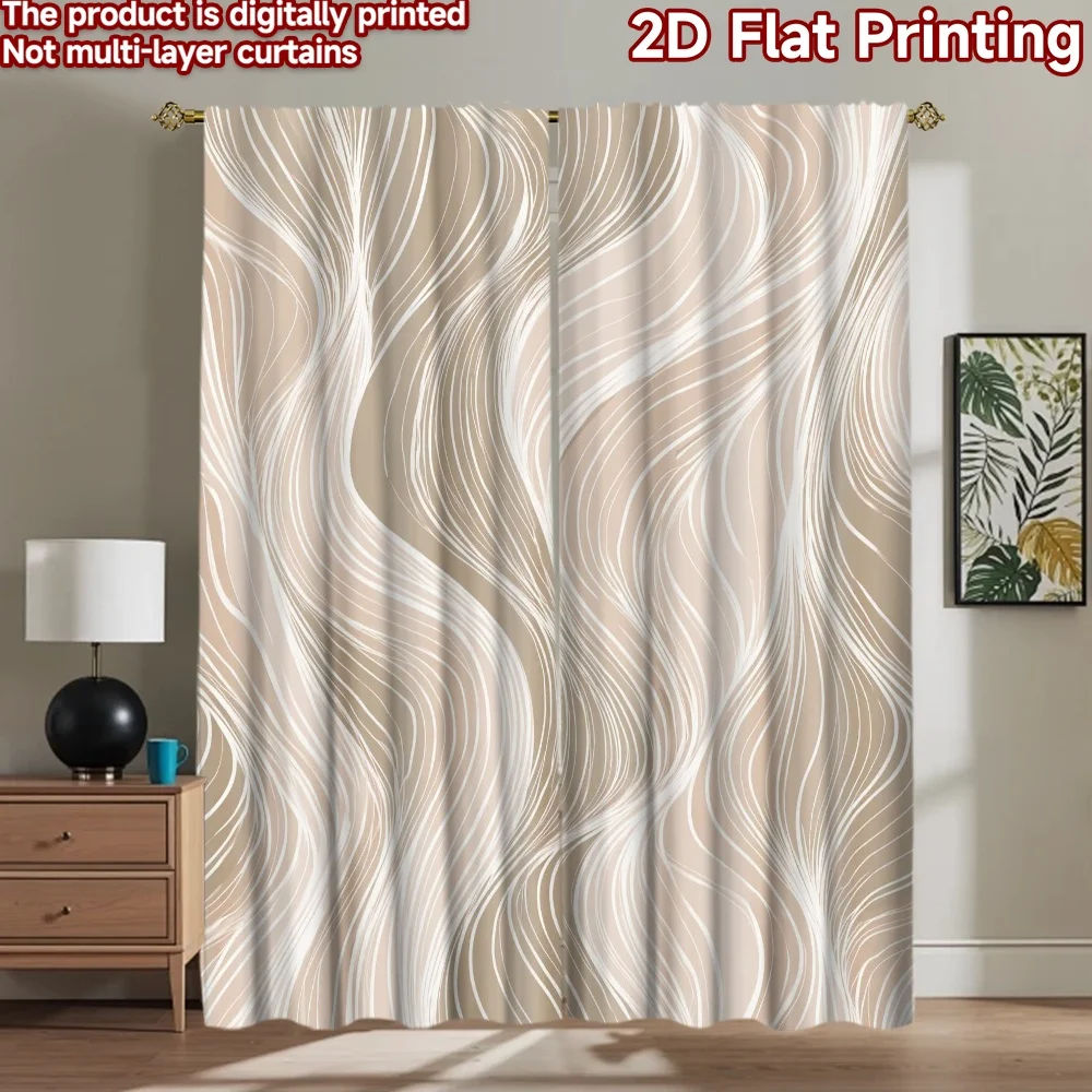 

1pc 2D flat Photography Backdrop Photography Backdrop Curved Beige Waves 100% Polyester Party Decorations Perfect for Suitable
