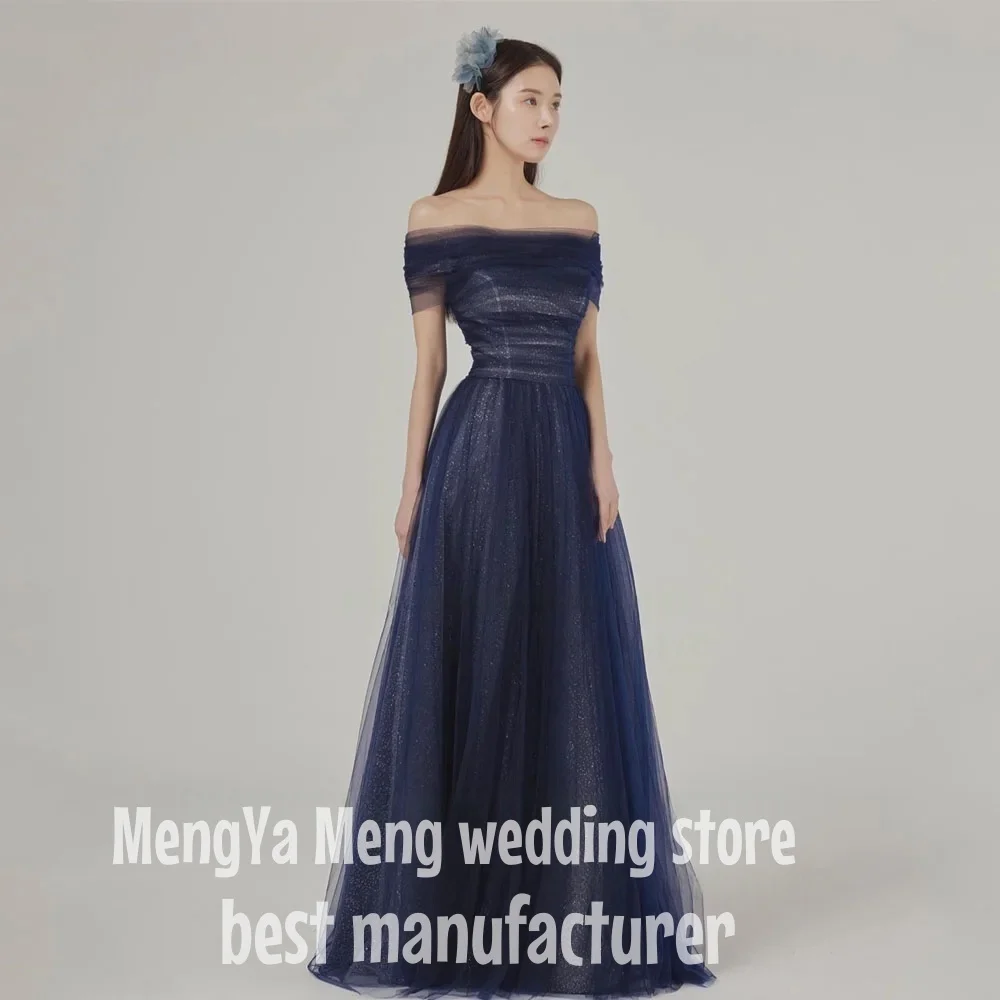 

ZHUISHU блестящие темно-синие корейские платья для выпускного вечера женские съемные с длинными рукавами торжественное мероприятие специальное вечернее платье по индивидуальному заказу