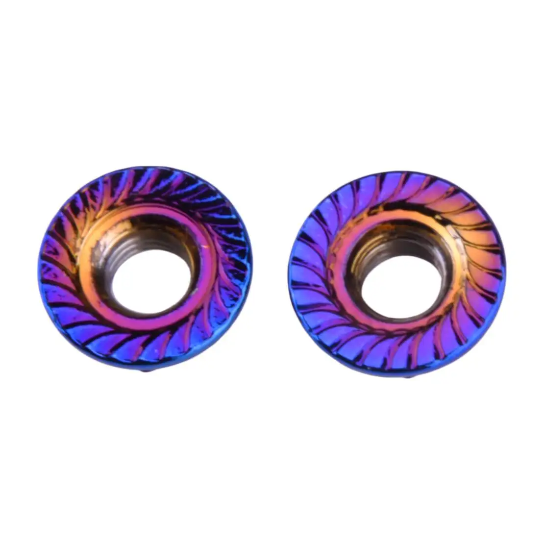 6 قطعة شفة M10 عرافة براغي المسمار الفولاذ المقاوم للصدأ للدراجات النارية دراجة الأزرق #4