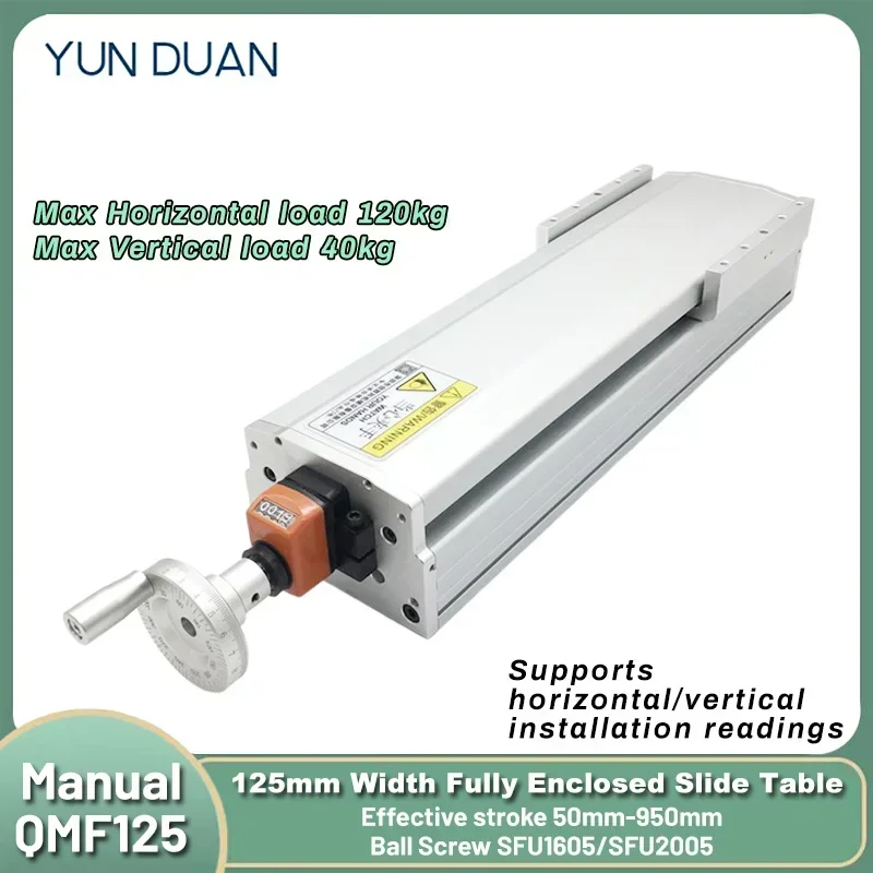 

Dust Cover CNC Sliding Table Fully Enclosed Linear Guide Stage Aluminum XYZ Axis Manual Linear Rail Module with Digital Display