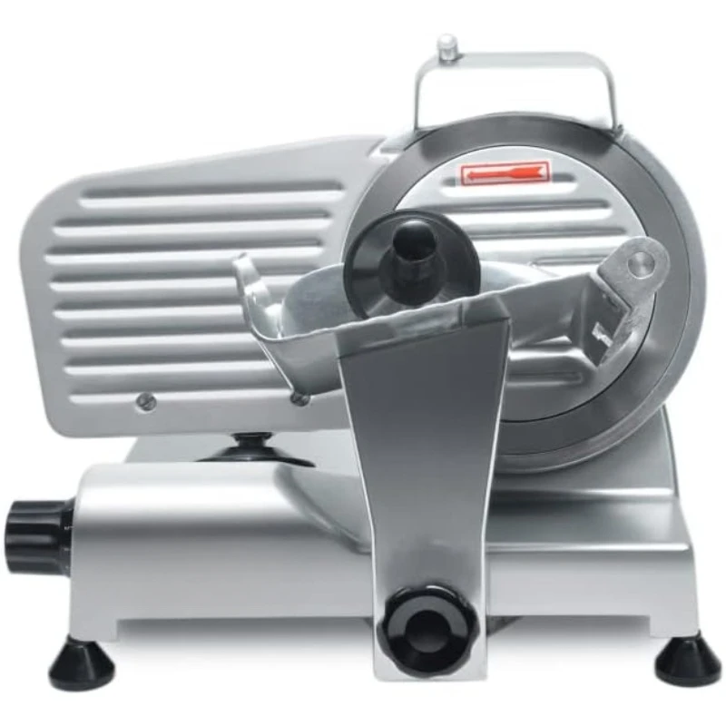 200wElectric Meat Slicer 7.67-Inch Stainless Steel Blade,Frozen Meat/Deli Meat/Cheese/Food Slicer Low Noises Commercial Home Use