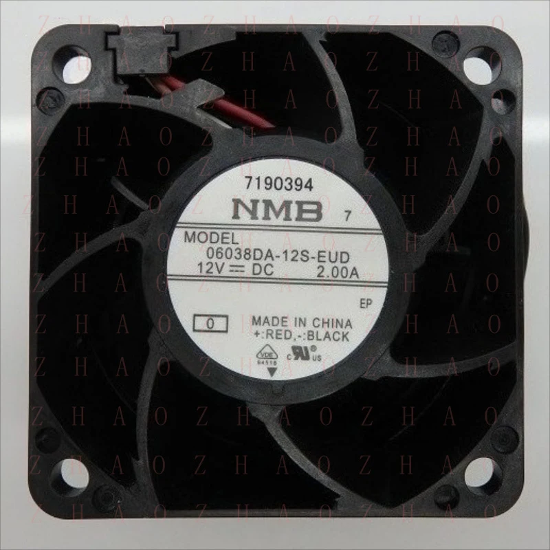 L+ 1pcs for NMB 12V DC 2.00A 06038DA-12S-EUD 4-Wire 2.5 x 1.5