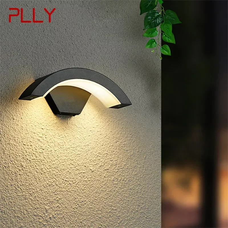 PLLY Contemporary LED Outdoor Wall Lamps Electric Simplicity Waterproof Balcony Hallway Courtyard Villa Gate Hotel