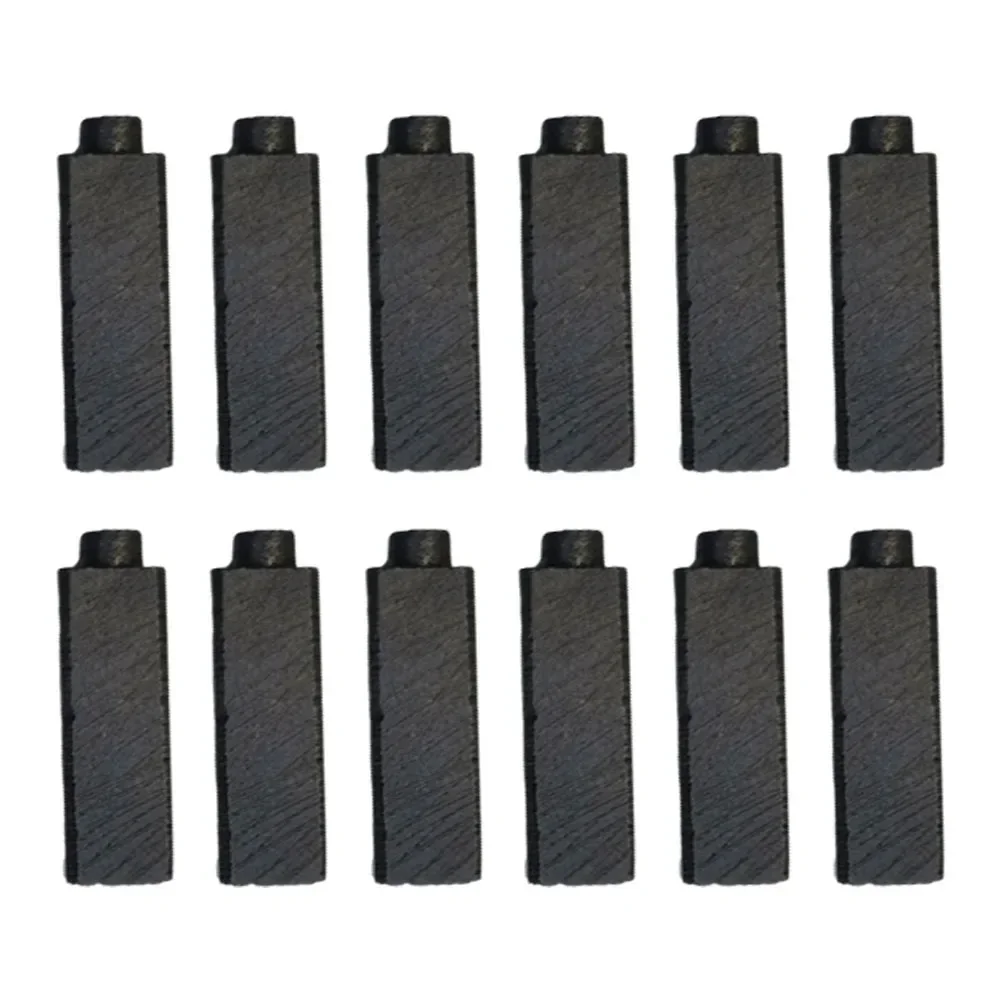 

High Quality Garden Tools Carbon Brushes Power Tools 12pcs 4x5.5x17mm Anchor Engine Black Carbon Electric Hair