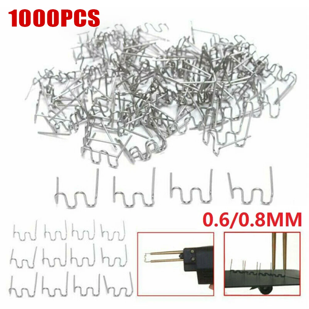 Home Wave Staples Staples Set 500 X 0.6mm+500 X 0.8mm Durable S Wave Stainless Steel Stapler 0.6/0.8mm 1000Pcs