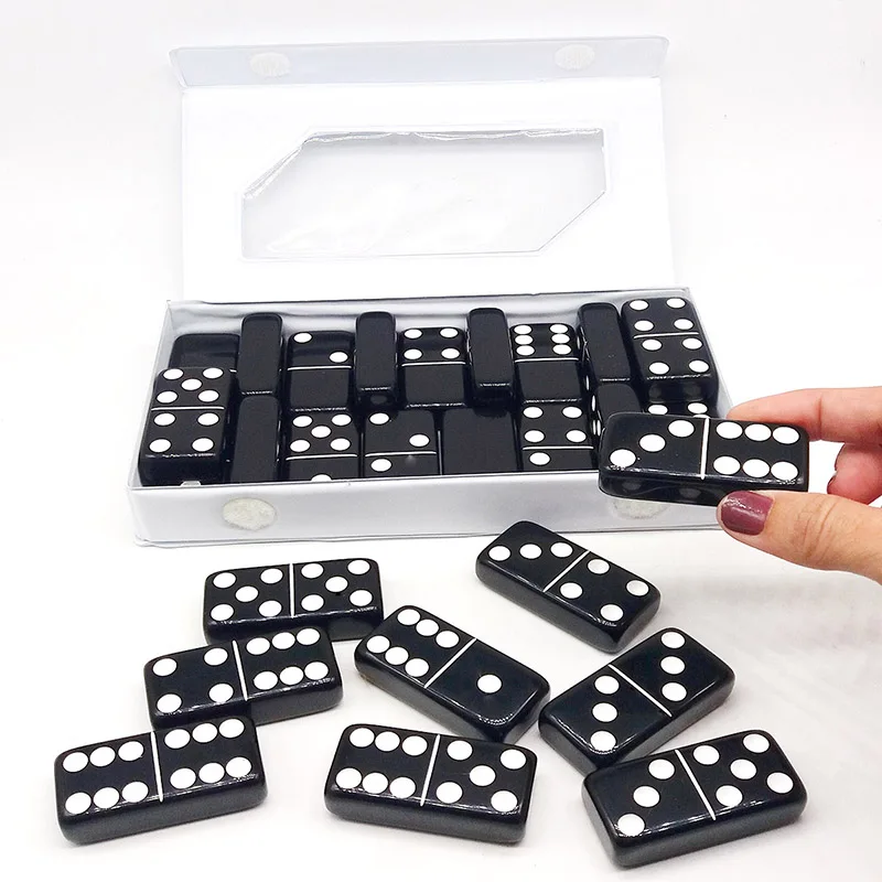 Domino Jumbo Game Professional Black Thick 1,5 cm Thick Scratch Resistant Player