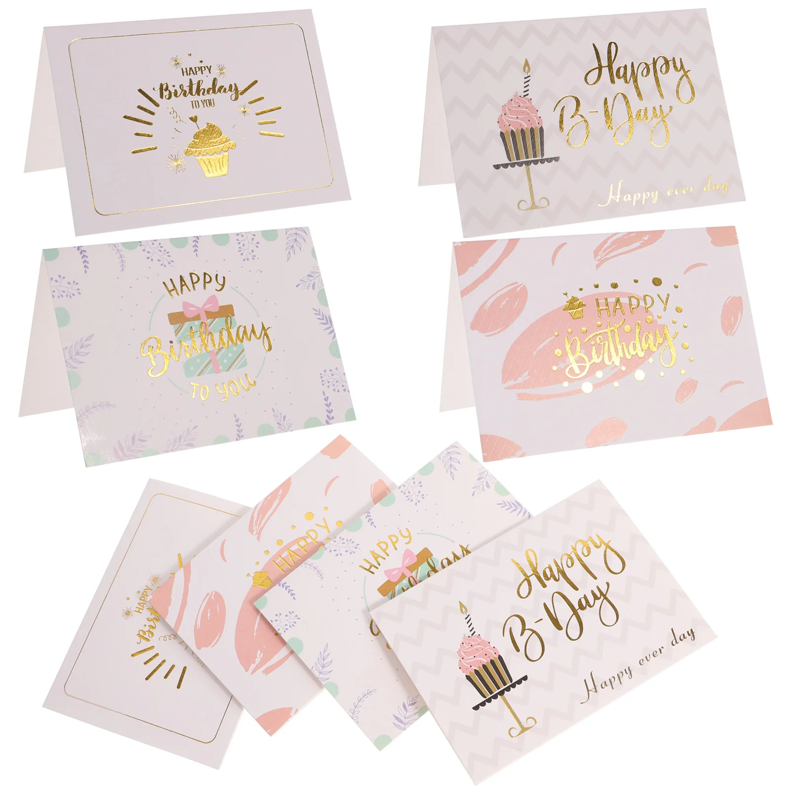 

Cake Toppers Birthday Card Cards for Blessing with Envelope Elegant Message Decor