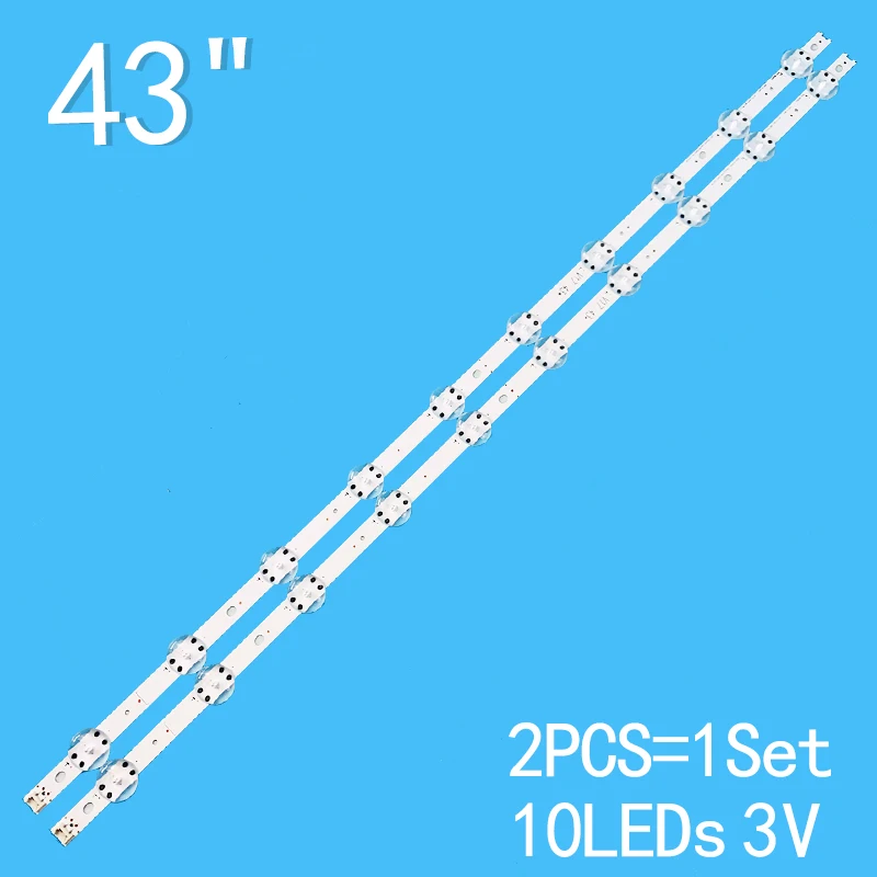 New 2PCS/lot 866mm For LG 43uj6510 43LJ622V 43UJ675V 43UJ655V 43UJ670V 43UJ651V 43LV340C 43LJ610V V17 43 ART3 43uj6525 43uj6565