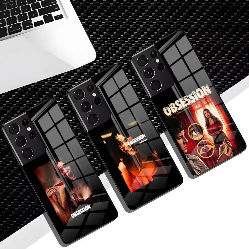 Coque de téléphone O-Obsession Movie pour Samsung S26 S25 Edge S24 S23 S22 Ultra Plus Fe A57 A37 A17 A27 5G, coque en verre