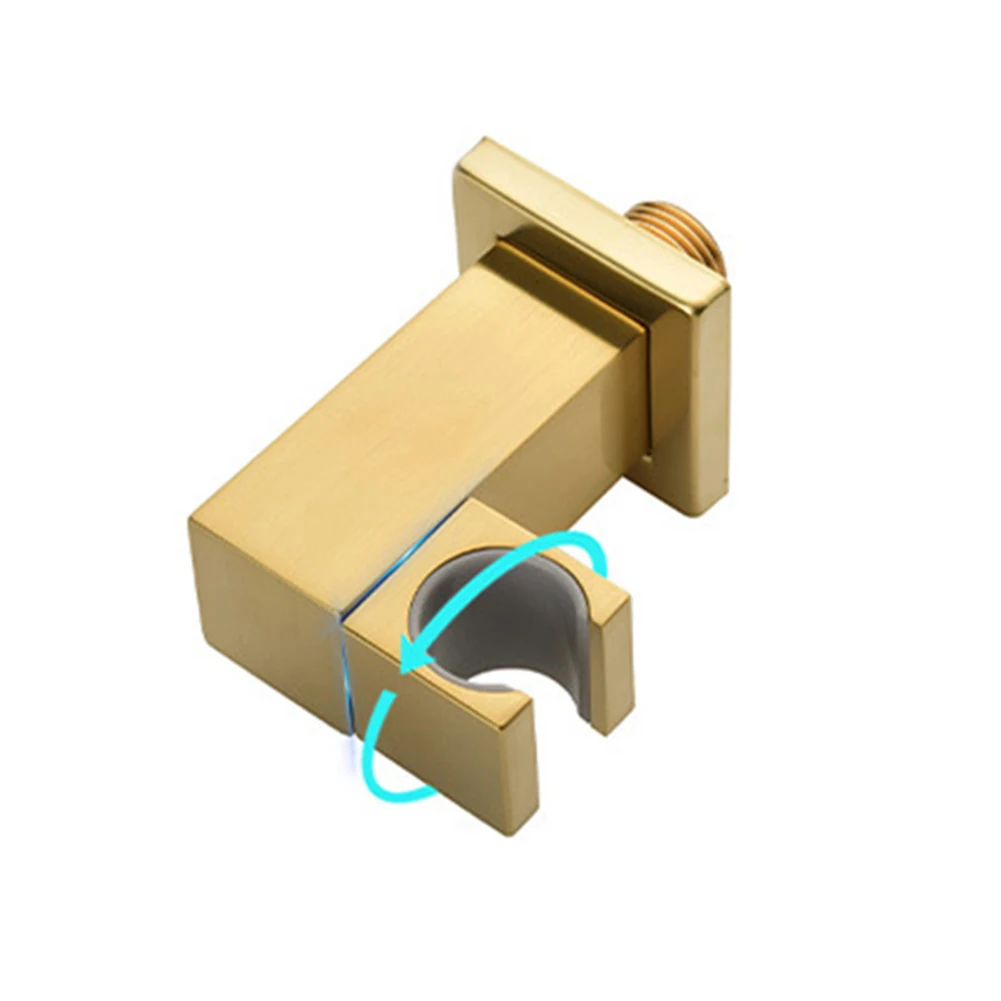 Solid Copper Shower Holder for Handheld Shower Head Wall Mount Bracket For Bathroom Accessory 10 cm x 10 cm x 5 cm