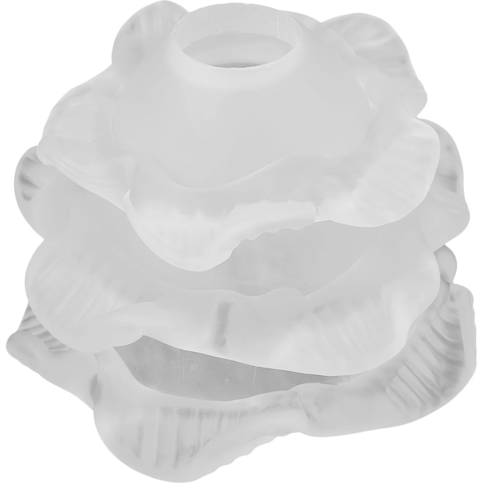 Glass Wall Lamp Shade Petal Layered Replacement Lamp Cover Small Decorative Lampshade for Indoor Lighting Small Lampshade