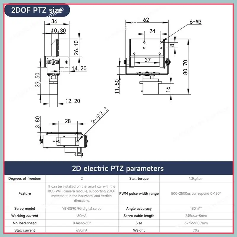 N94R AI Visual Recognition ROS-Wifi Camera Module With ESP32-S3 Chip Support Wireless Video Transmission For ROS2 Robot Car