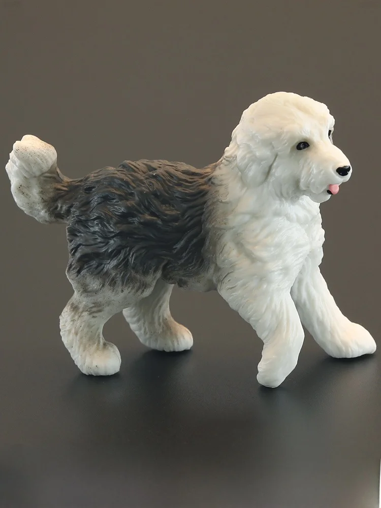 Modelo de animal sólido reata, juguete de perro pastor, regalo cognitivo, decoración, muebles estáticos para casa de muñec...