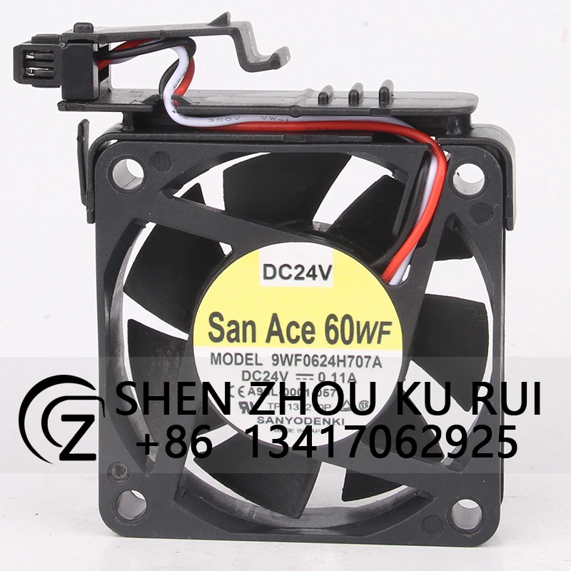 

Чехол-вентилятор для оригинального Sanyo A90L-0001-0567 # B 9WF0624H707A DC24V 0.11A Fanuc Вентилятор охлаждения станка с ЧПУ 60*60*15 мм