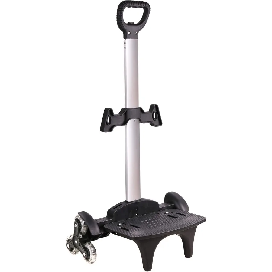 

Backpack Trolley Wheeled Trolley Aluminium Alloy Foldable Hand Cart 6 Wheels Rolling Luggage Carts for Teens Adult School Trave