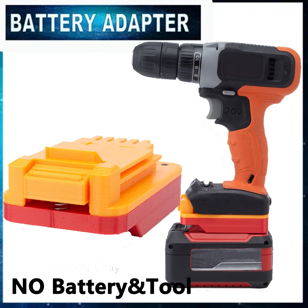 

Battery Converter Adapter For Ozito 18V Li-ion Battery To for BLACK+DECKER 20V Power Drill Tool Accessories(NO Battery )