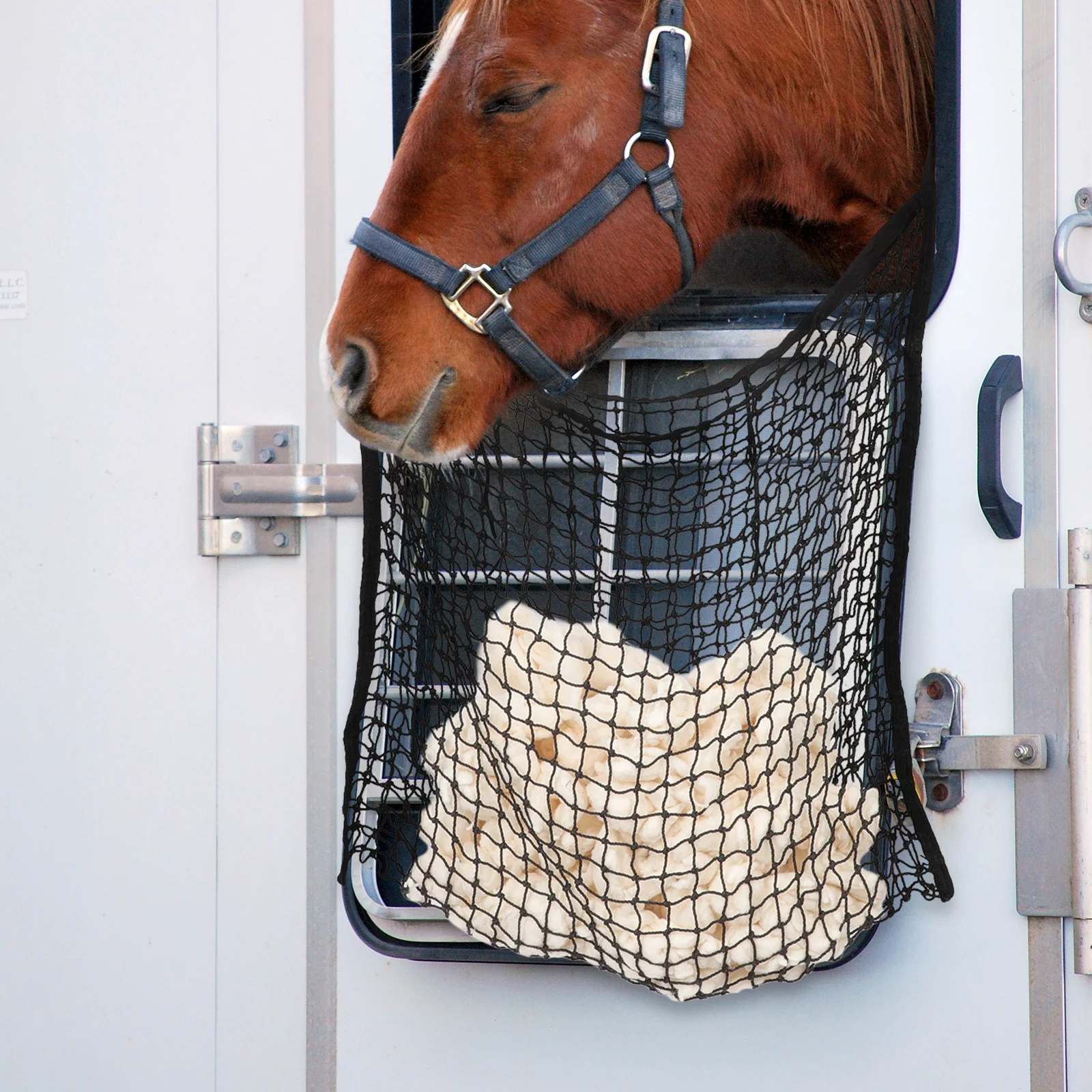 

Dry Hay Bag Large Capacity Wear-Resistant Horse Feeding Net Slow Feeder For Cows Goats Sheep Hanging Storage Pouch Pasture