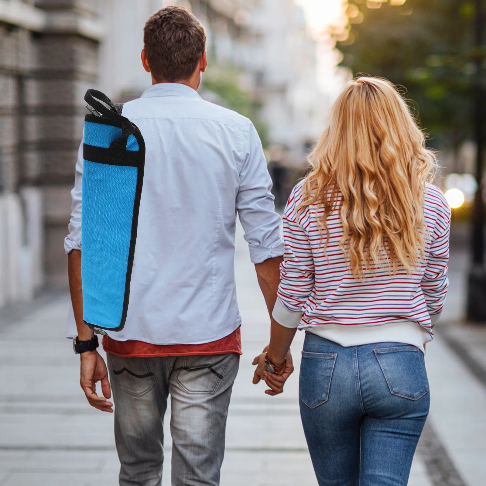 Borsa per bacchette in tessuto Oxford Porta bacchette per batteria addensato Custodia per trasporto Custodia per bacchette per percussioni Porta bacchette