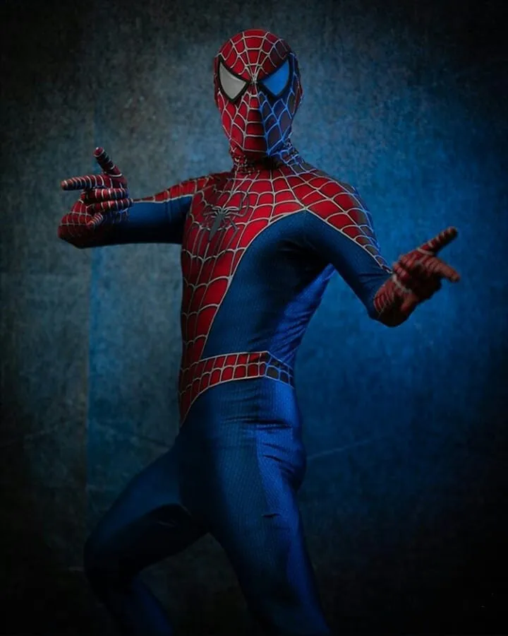 Disfraz clásico de Halloween para niños y adultos, traje de Spiderman Raimi, estampado en 3D, Zentai, Spiderhero