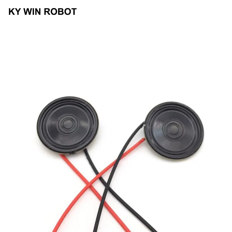 2pcs New Ultra-thin speaker 8 ohms 0.5 watt 0.5W 8R speaker Diameter 23MM 2.3CM thickness 5MM with PH2.0 terminal wire length 10