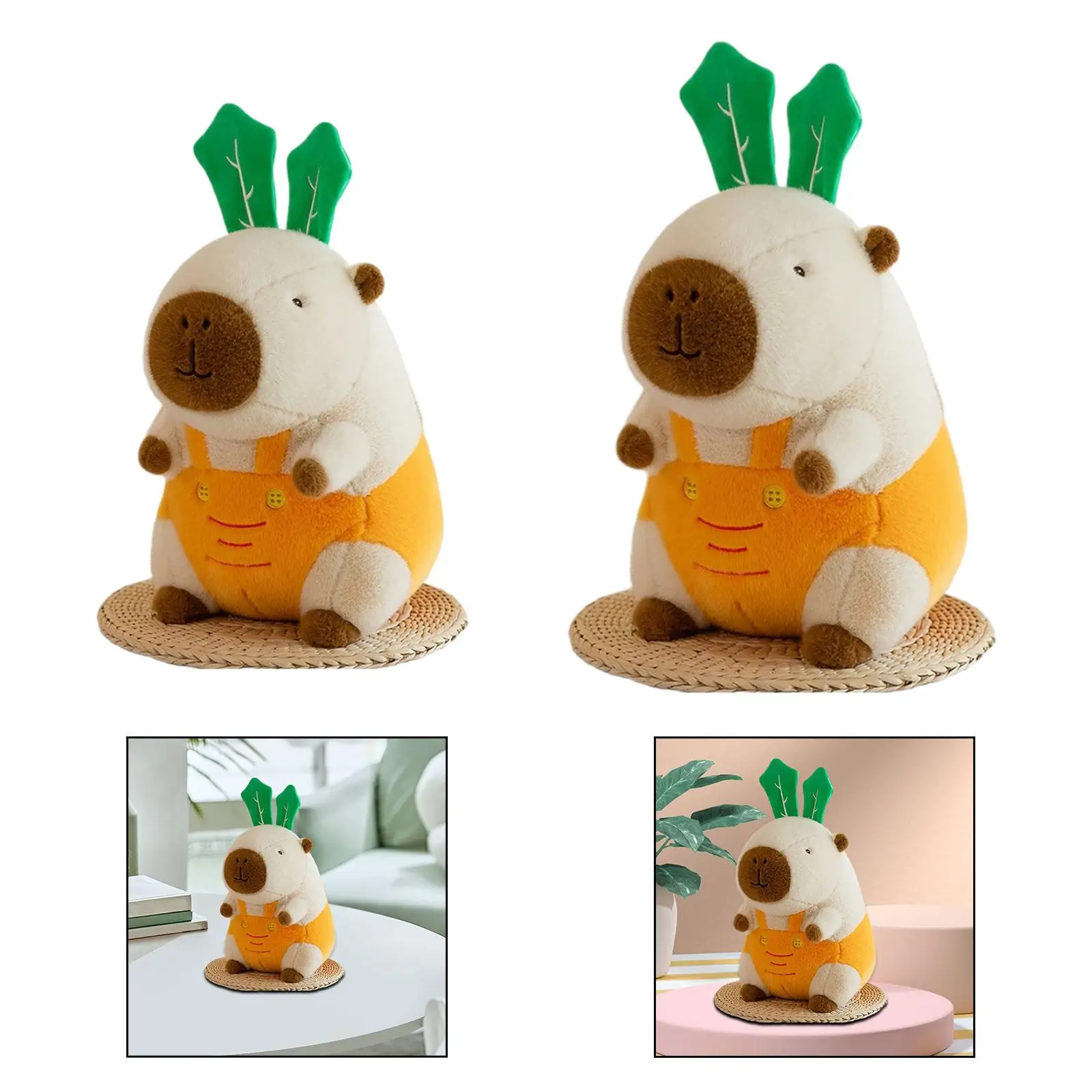 Capybara Plush Toy Home Decoration Wear Resistant Practical Party Favor Adorable for Bedroom Home Living Room Apartment Teens