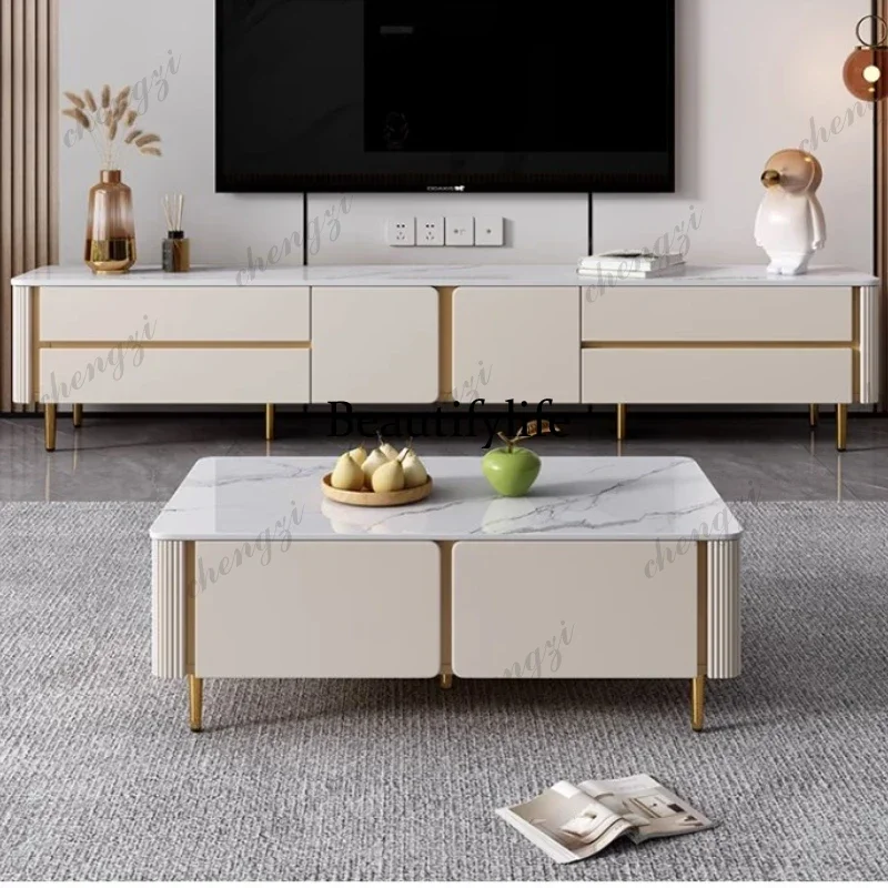 

0776 Luxury Mobile Tv Stands Nordic Living Room Display Drawers Designer Tv Table Universal Muebles Para Tv Chinese Style