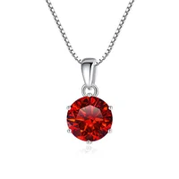 1Carat Genuine Moissanite Pendant Necklace for Women Top-Quality 925 Sterling Silver High End Jewelry Ideal for Weddings Parties - Image 2