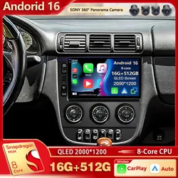 Android 16 For Benz M-Class W163 ML320 2003- 2005 2K QLED Android Car Radio Multimedia Video Player GPS stereo CarPlay Head Unit