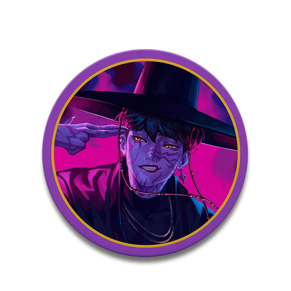 58mm Anime K-Pop KPop Demon Hunters HUNTR/X SaJaboy Cosplay COSTUME Badge Pin SPTE Tinplate Brooch﻿ Prop Gilf