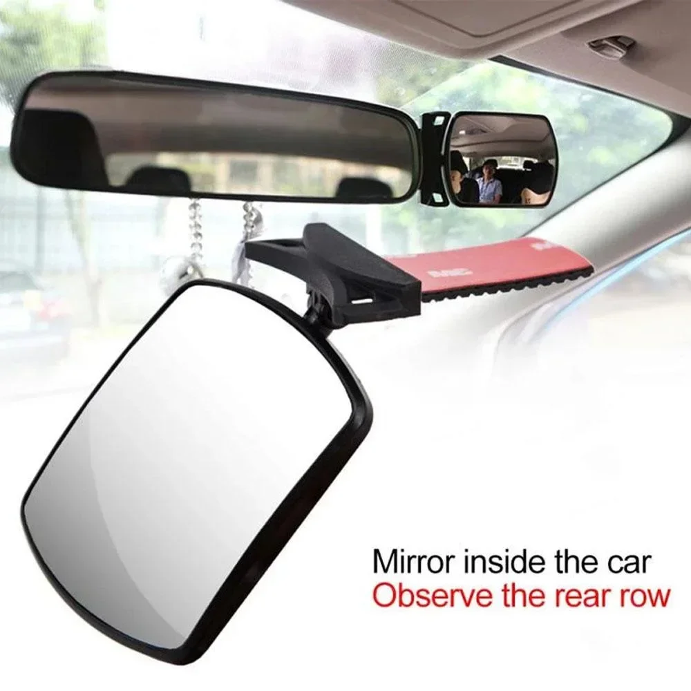 Car rearview mirror, children’s observation mirror, indoor auxiliary mirror, 360 degree rotation, car mounted rearview mirror