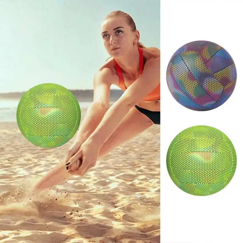 

Glowing Volleyball Outdoor Competition Volleyball Glowing Ball Soft Beach Volleyball For Teens Volleyball For Gym Training Beach