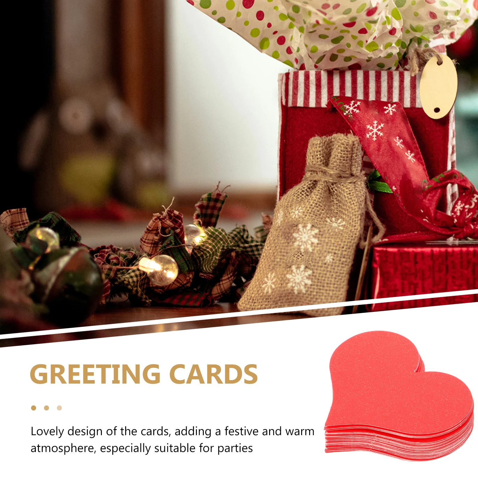

100 Pcs Love Greeting Card Cards Wall Decoration Flowers Heart Shaped Paper Heart-shaped Decorations